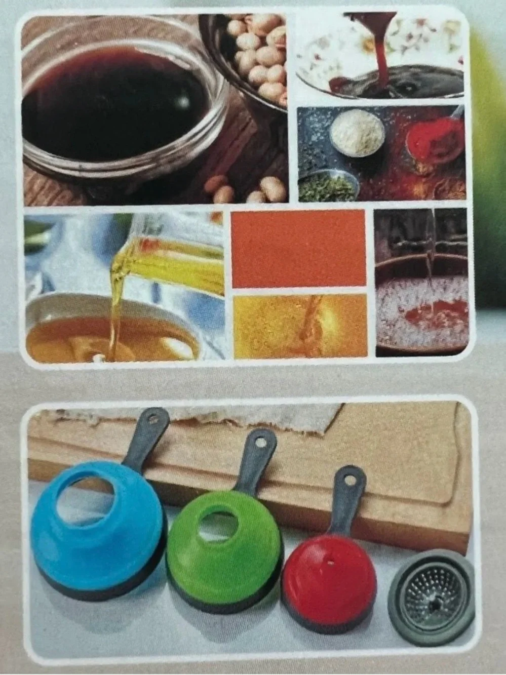 NIB!! Set of 3 Silicone Kitchen Funnels